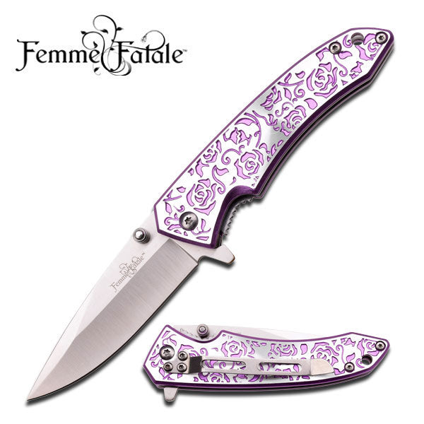 Femme Fatale Purple Rose Assisted Open