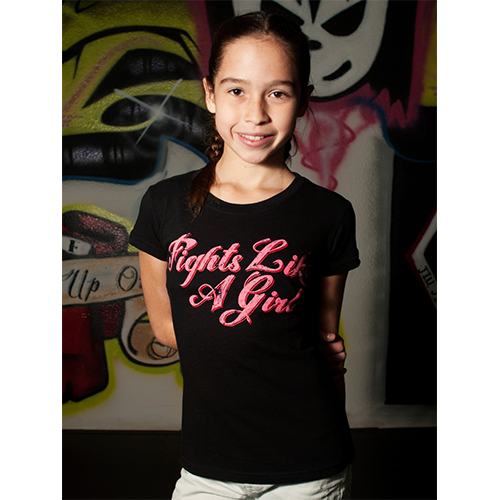 Fighter Girl- Fights Like A Girl Kids T-Shirt