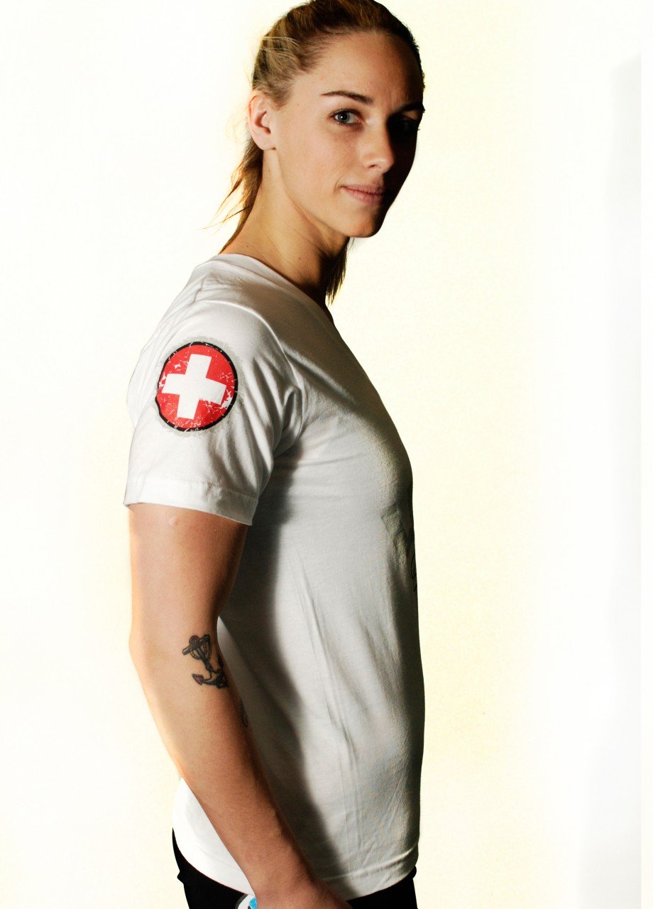 Fighter Girls War V-Neck T-Shirt