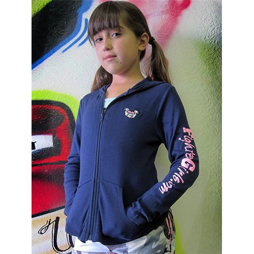 Fighter Girl- Pop Of Pink Kids Hoodie