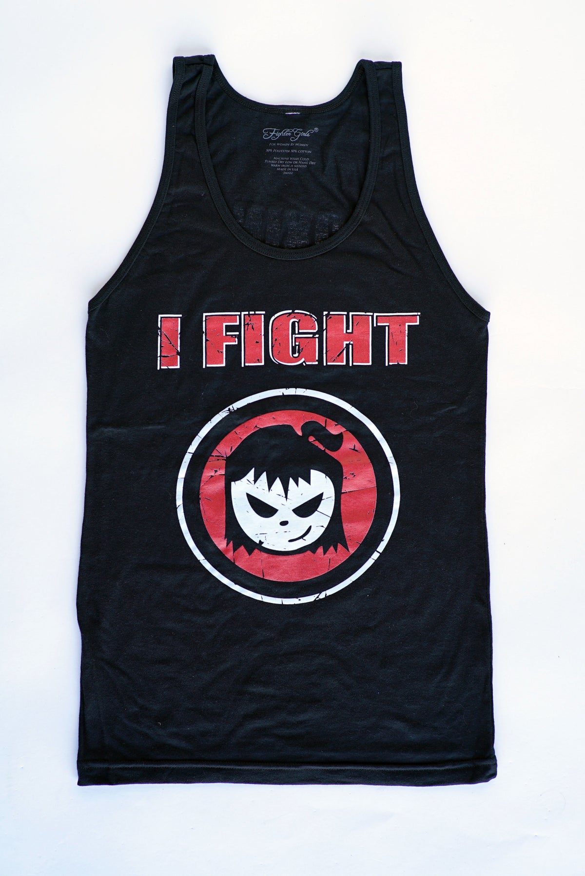 Fighter Girl- I Fight Tank Top Red