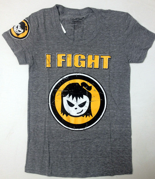 Fighter Girl- Women’s I Fight T-Shirt Grey