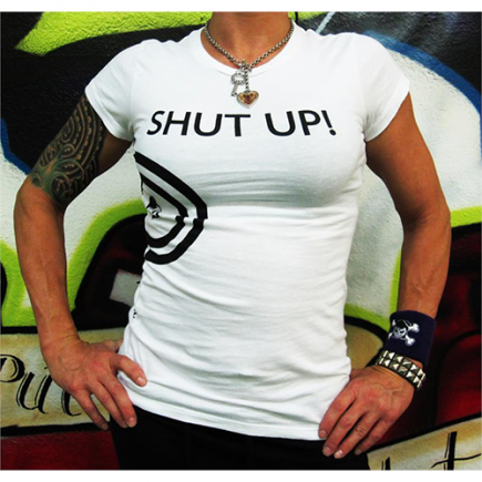 Fighter Girls Shut Up! Or Ill Punch You In The Liver T-Shirt